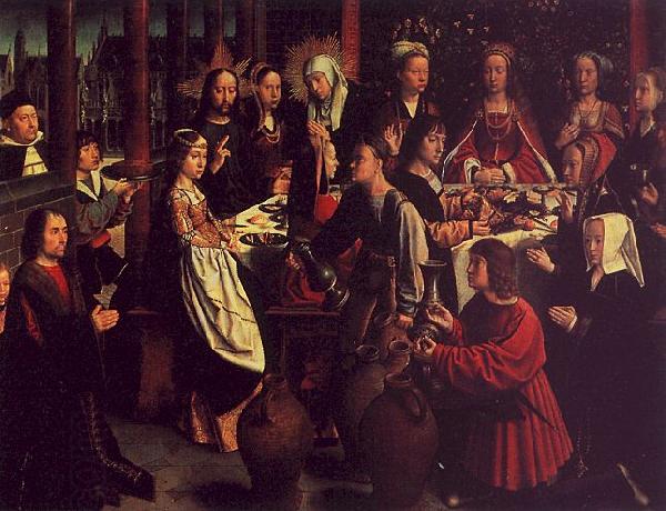 Gerard David The Marriage Feast at Cana oil painting picture